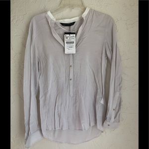 Sheer long sleeve top